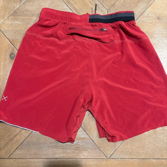 lululemon athletica Other - Lululemon Men's Red Athletic Surge Shorts Size Medium 5” Cranberry Color